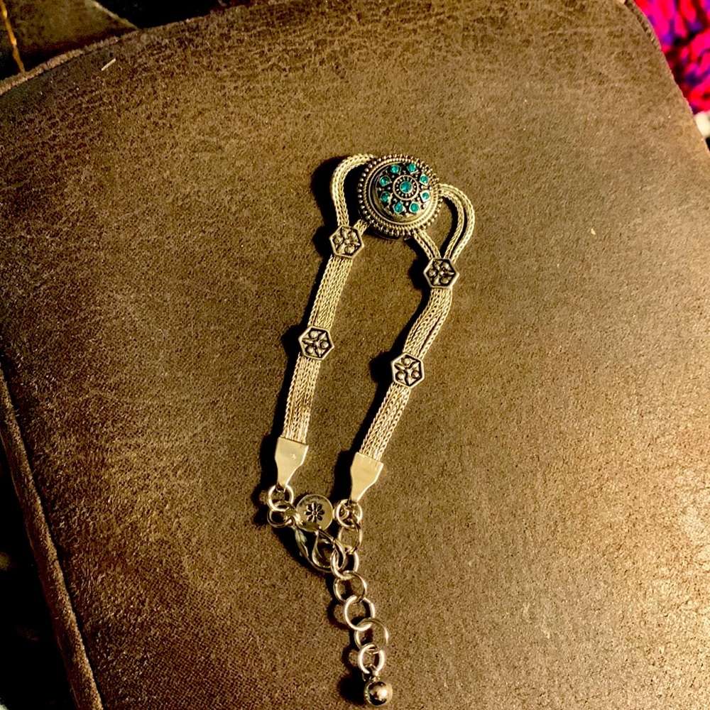 Snap In Design Silvertone Interchangeable Design … - image 1